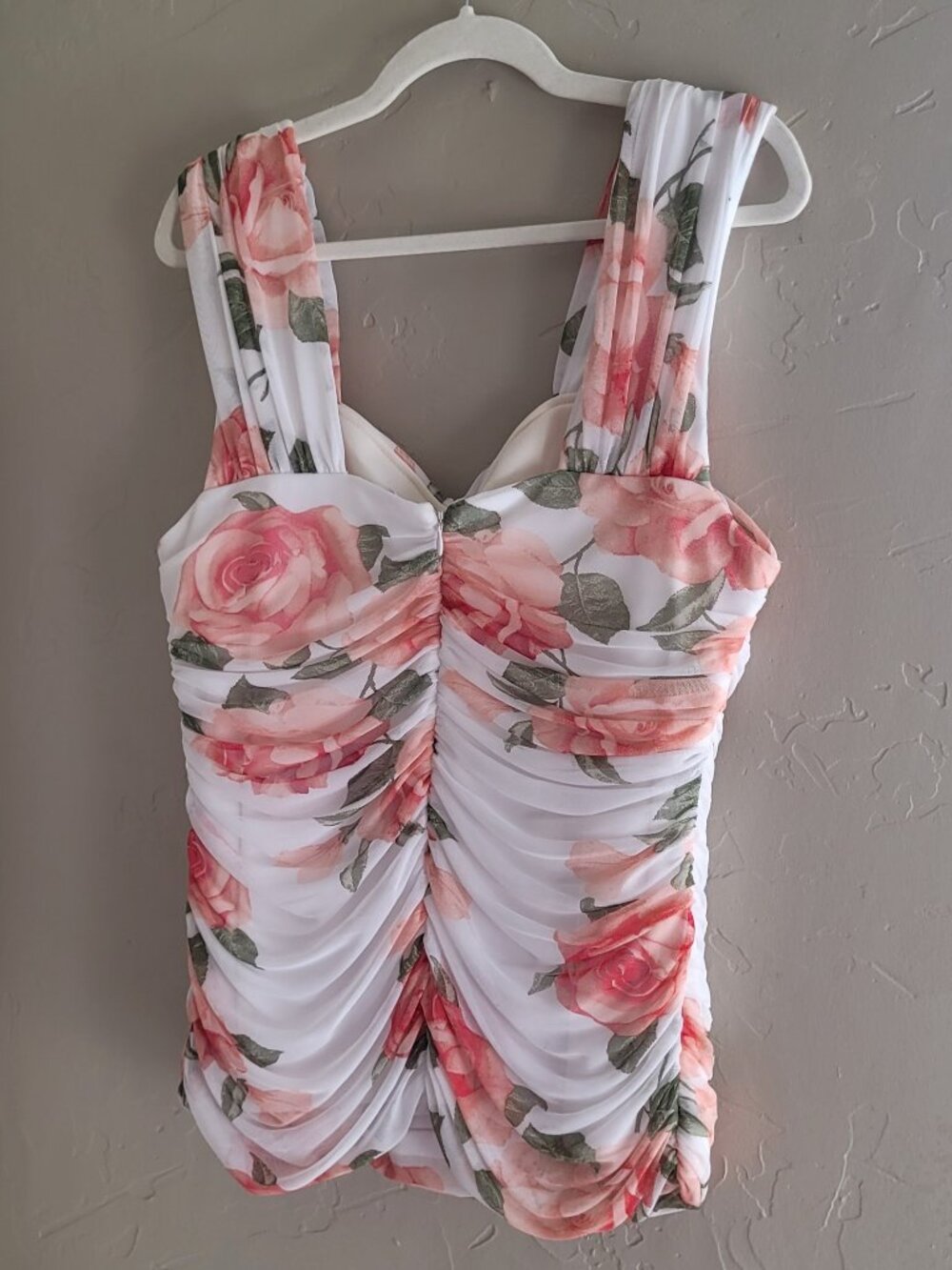 Dressy Floral Camisole Tank Top - Picture 3 of 5